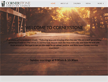 Tablet Screenshot of cornerstonerock.org